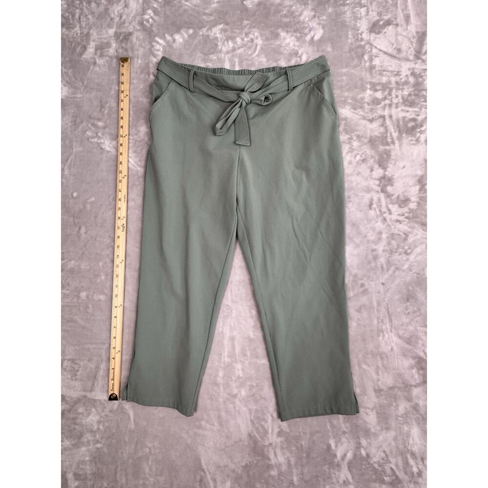 Rachel Zoe Pull On Celery Green Ankle Dress Pants Size XL